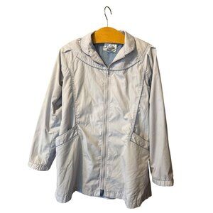 VTG Learsi International Light Weight Wind Rain Jacket Zipper Front Pockets MED